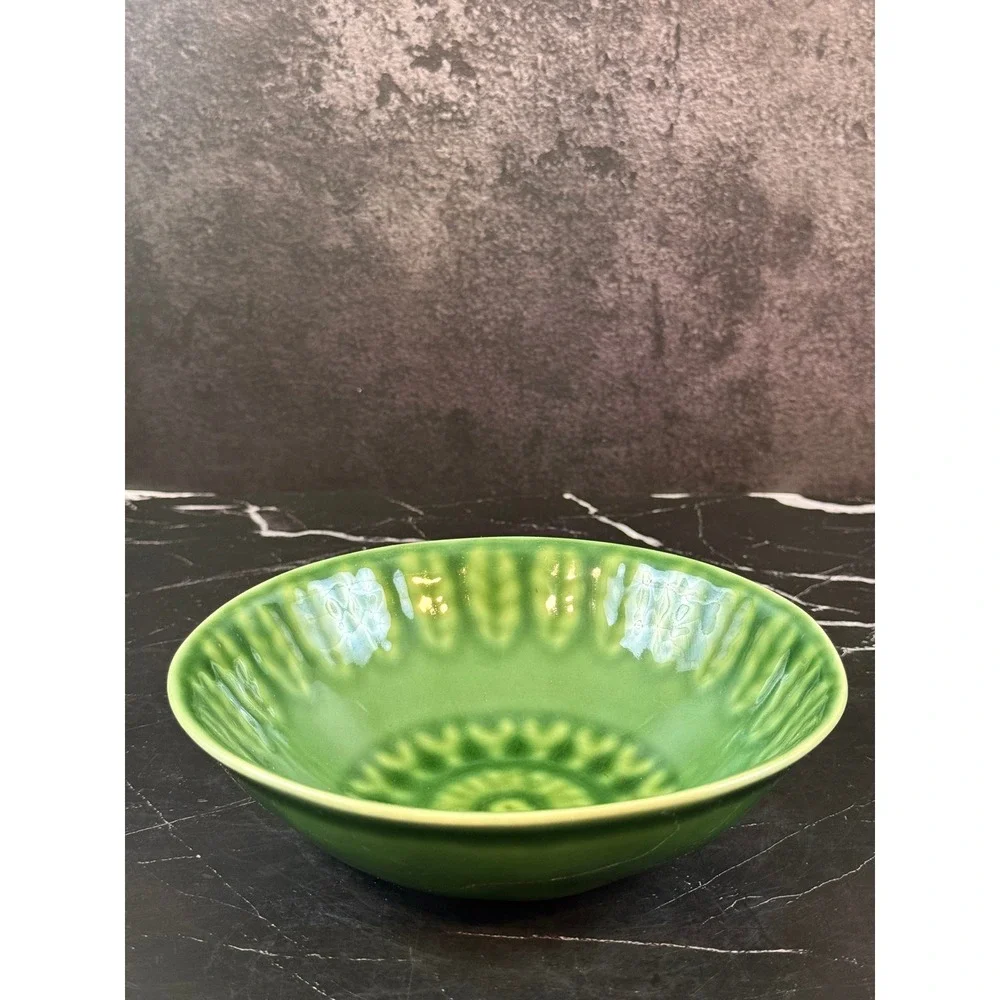 MATCERAMICA Portugal Moss Green M2A66 7 1/2in Soup Cereal Coupe Bowl